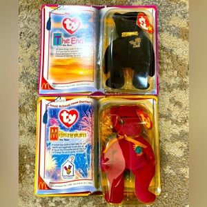 Ty Beanie Babies: Millennium the bear and The End the bear